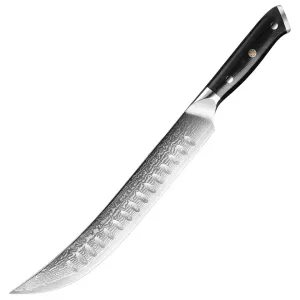 Damaškový kuchynský nôž Fuču Slicing/Čierna