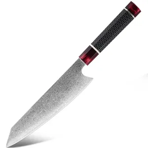 Damaškový kuchynský nôž Mačida Kiritsuke/Čierna