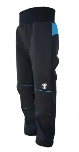Softshell boys' pants - black-blue #7393765