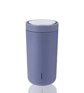 Kusmi Tea Nerezový dvoustěnný termohrnek To Go Click Stelton, 0,4 l, světle modrý 5000000426