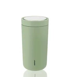 Kusmi Tea Nerezový dvoustěnný termohrnek To Go Click Stelton, 0,4 l, světle zelený 5000000427