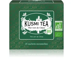 Kusmi Tea Porciovaný zelený čaj Chinese green tea Bio, 20 vrecúšok 21627A1120