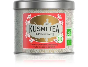 Kusmi Tea Sypaný čierny čaj St. Petersburg Bio, kovová dóza, 100 g 21718A1070