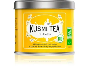 Kusmi Tea Sypaný zelený čaj BB Detox Bio, kovová dóza 100 g 21721A1070