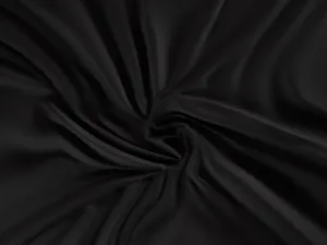 Kvalitex Saténové prestieradlo Luxury collection čierna, 200 x 200 cm