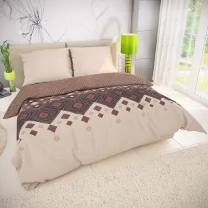 Kvalitex Klasické posteľné bavlnené obliečky 140x200, 70x90 cm COFFEE hnedé
