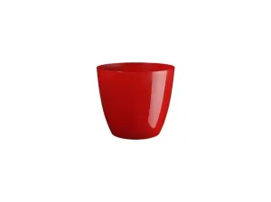 PLASTKON - Dekoračný kvetináč ELLA 15 cm červený, 41114723