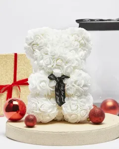 Medvedík s bielymi ružami - Príslušenstvo #4673836