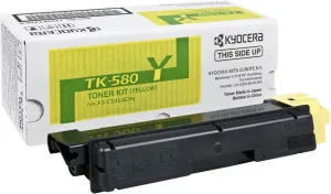 Kyocera originál toner TK580Y, 1T02KTANL0, yellow, 2800str