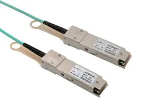 L-Com Aocqp40-003 Active Optical Cable Qsfp+ 40Gbps, 3 Meter, Msa Compatible 29Ah9083