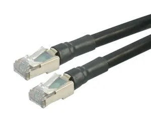 L-Com Trd695Ods-200 Cat6 Shielded Outdoor Patch Cable, Rj45/rj45, Black, 200.0 Ft