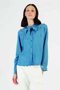 Košeľa La Martina Woman Shirt L/S Light Lyocell Modrá 4 #5658827