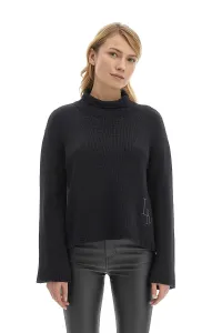 Sveter La Martina Woman Sweater Soft Wool Čierna 4