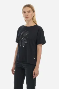 Tričko La Martina Woman T-Shirt S/S Peached Cott Čierna 1
