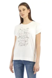 Tričko La Martina Woman T-Shirt S/S Viscose Jers Biela 1 #5453887