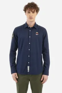Košeľa La Martina Man Shirt L/S Cotton Twill Modrá M #8058247