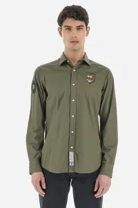 Košeľa La Martina Man Shirt L/S Cotton Twill Zelená L #8058243