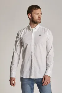 Košeľa La Martina Man Shirt L/S Poplin Stretch Biela M