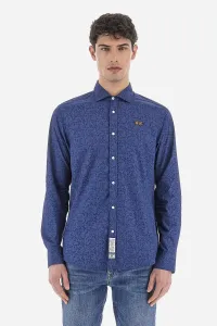 Košeľa La Martina Man Shirt L/S Printed Poplin Modrá L #8058221