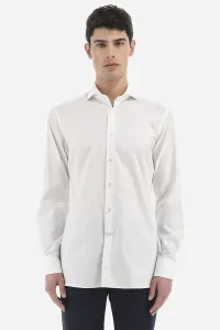Košeľa La Martina Man Shirt Long Sleeves Wrinkle Biela 44