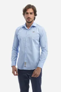 Košeľa La Martina Man Shirt Poplin Modrá M #8058167