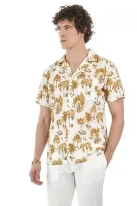 Košeľa La Martina Man Shirt S/S Printed Poplin Žltá L