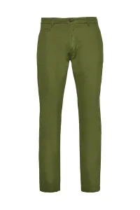 Nohavice La Martina Man Chino Pants Cotton Linen Zelená 33 #3767717