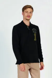 Polokošeľa La Martina Man Polo L/S Heavy Jersey Čierna M