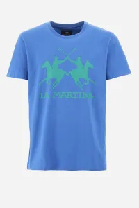 Tričko La Martina Man S/S T-Shirt Jersey Modrá Xl #9025500