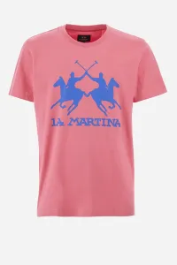 Tričko La Martina Man S/S T-Shirt Jersey Ružová M