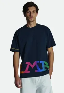 Tričko La Martina Man T-Shirt S/S Cotton Jersey Modrá M