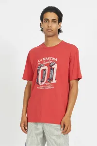 Tričko La Martina Man T-Shirt S/S Jersey Červená L #5453708