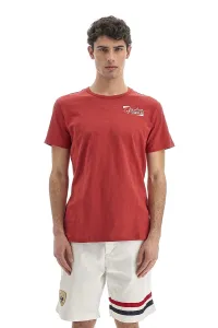 Tričko La Martina Man T-Shirt S/S Slub Jersey Červená Xl