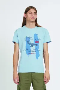 Tričko La Martina Man T-Shirt S/S Slub Jersey Modrá L #5875690