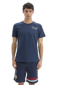 Tričko La Martina Man T-Shirt S/S Slub Jersey Modrá L #5453763