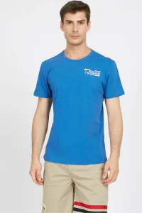 Tričko La Martina Man T-Shirt S/S Slub Jersey Modrá S #5453767