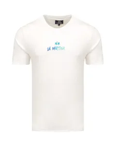 Tričko La Martina Man T-Shirt S/S Slub Jersey Biela L