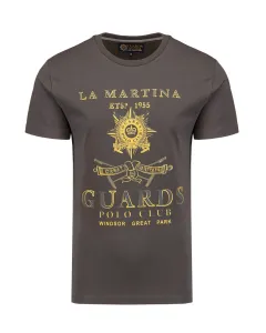 Tričko La Martina Man T-Shirt S/S Jersey Šedá L #2626787
