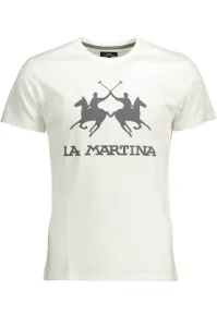 Bavlnené tričko La Martina béžová farba, s nášivkou #1516416