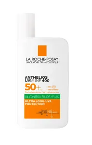 LA ROCHE-POSAY ANTHELIOS UVMUNE 400 SPF50+ FLUID fluid s ochranným faktorom, pre citlivú mastnú pleť 1x50 ml