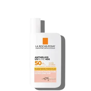 La Roche-Posay Anthelios UVMUNE 400 Tinted Fluid SPF50+ 50 ml opaľovací prípravok na tvár pre ženy na veľmi suchú pleť; na citlivú a podráždenú pleť