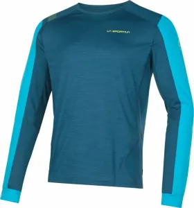 La Sportiva Beyond Long Sleeve M Storm Blue/Maui XL Tričko Outdoorové tričko