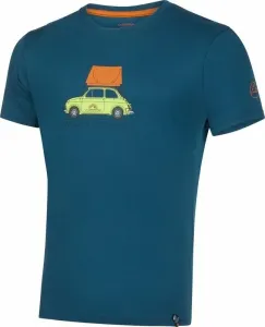 La Sportiva Cinquecento T-Shirt M Storm Blue/Hawaiian Sun S Tričko Outdoorové tričko