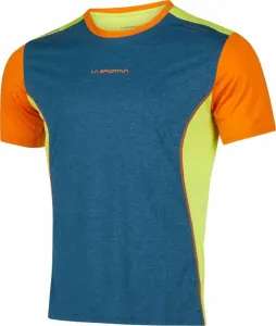 La Sportiva Tracer T-Shirt M Storm Blue/Lime Punch M