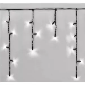 LAALU Vianočná svetelná reťaz s prevismi STUDENÁ BIELA 3× 0,4 m – PROFI – spojovacia