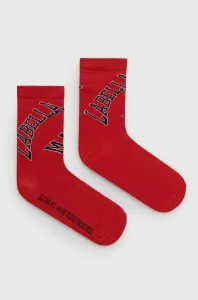 Ponožky LaBellaMafia dámske, červená farba