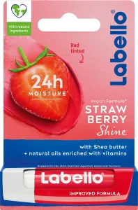 Labello Strawberry Shine 24h Moisture Lip Balm 4,8 g balzam na pery pre ženy
