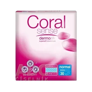 Coral Sense Normal vložky inkontinenčné, pre ženy, 25 cm, 1x30 ks