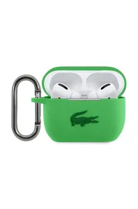 Lacoste Liquid Silicone Glossy Printing Logo puzdro pre Apple Airpods Pro Green
