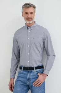 Bavlnená košeľa Lacoste pánska, biela farba, regular, s golierom button-down #8812404